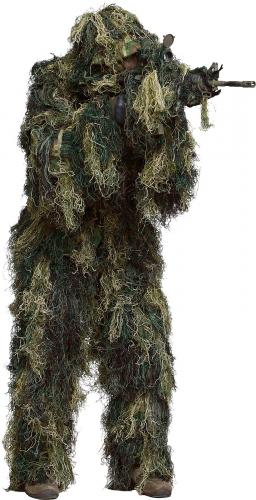Mil-Tec Ghillie suit. Woodland variant for lush woodlands.