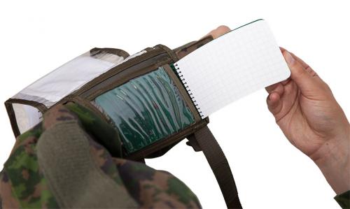 Tasmanian Tiger Wrist Office. You can fit a small notbook inside.