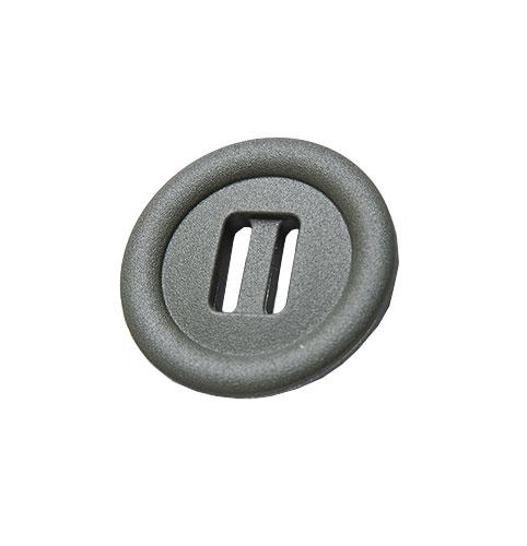 2M Slotted button, 10 pcs. 30 mm, green