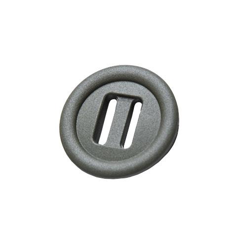 2M Slotted button, 10 pcs. 25 mm, green
