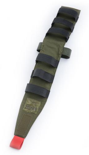 Särmä TST Pull-Out IFAK insert. The contents stay safely in place using the six elastic bands.