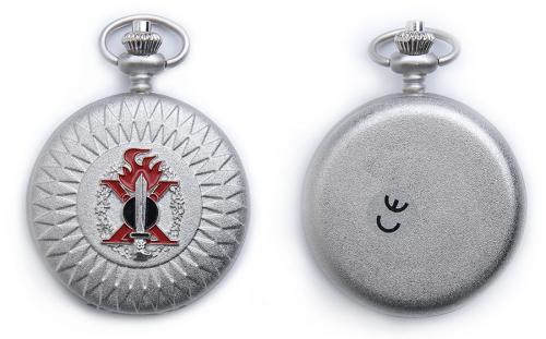 Italian wartime pocket watch, silver colour, repro. 