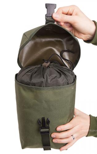 Särmä TST General purpose pouch XL. Double secure closure, SR buckle and drawcord collar.