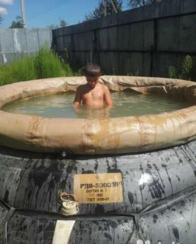 Soviet water pool / swimming pool, 5000 l, surplus, one-off item.