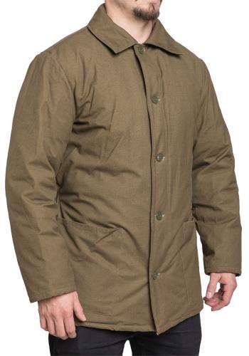 Soviet winter work jacket, brown, surplus.
