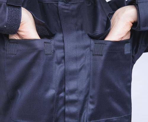 British Coverall, Flame Retardant, Navy, Surplus.