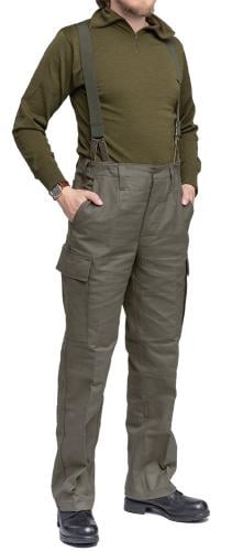 BW Moleskin Trousers. Worn here with Bundeswehr trouser suspenders.