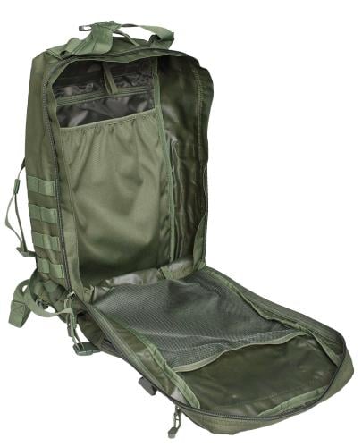Särmä Large Assault Pack. The main compartment opens fully for easy packing and access