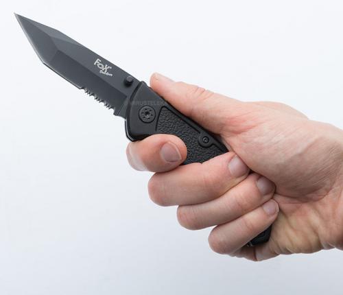 MFH pocket knife, serrated tanto-blade.