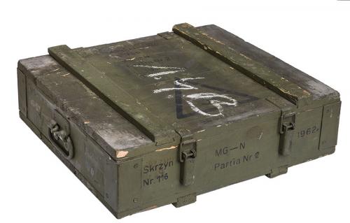 Polish MG57 crate, surplus Polish MG57 crate, surplus