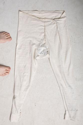 Finnish long johns, with White Guard style crotch repair patch, surplus.