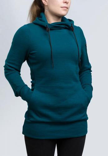 Särmä Women's Merino Wool Hoodie. Single large front pocket