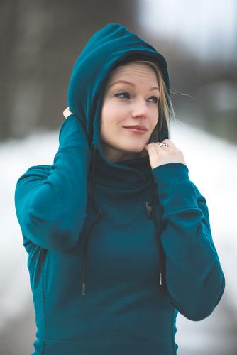 merino hoodie womens