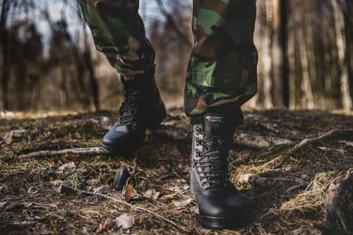 Mil-Tec Hombres Tactical Zipper Boots Marrón Tamaño 9 UK/43 EU