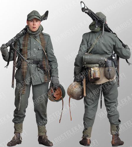 Wehrmacht M43 wool trousers, repro, used.