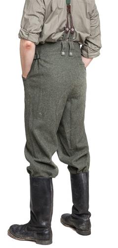 Wehrmacht M43 wool trousers, repro, used.