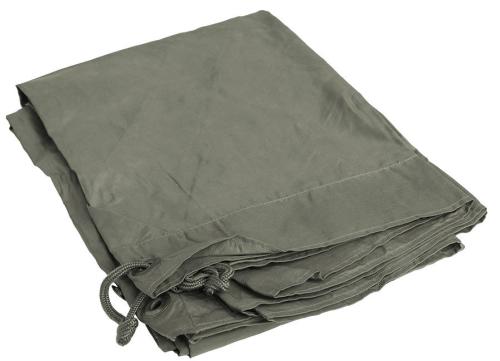Austrian Shelter Half with Pegs and Poles, Olive Drab, Surplus Austrian Shelter Half with Pegs and Poles, Olive Drab, Surplus