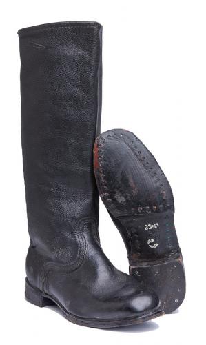 Soviet officer's jackboots with leather sole, surplus Soviet officer's jackboots with leather sole, surplus