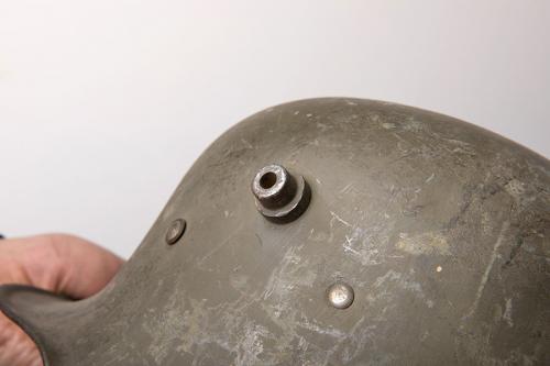 Finnish Austro-Hungarian M17 steel helmet, surplus.