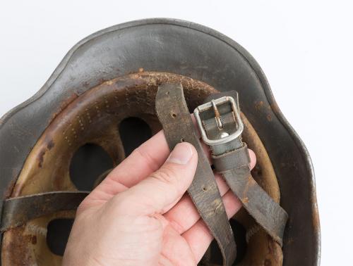 Finnish Austro-Hungarian M17 steel helmet, surplus. 