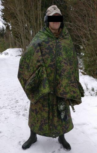 Särmä TST Thermal Cloak. Early prototype testing involved shooting tests.