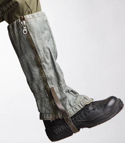 Swiss gaiters, grey, surplus.