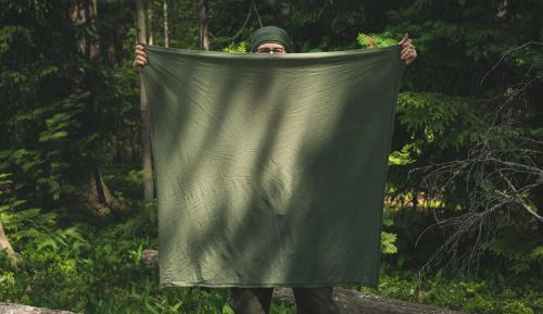 Särmä Large Square Scarf, Merino Wool.