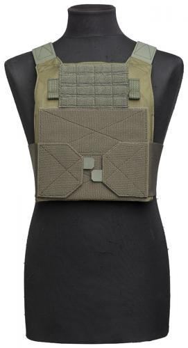Särmä TST PC18 Plate Carrier. The One-Wrap loops can be folded and secured behind the carrier when not in use.