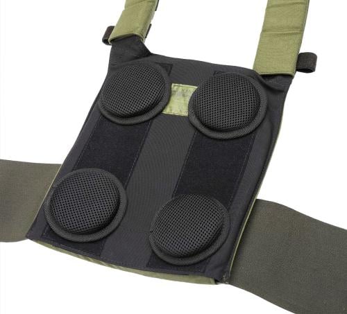 Särmä TST PC18 Plate Carrier w. Elastic Cummerbund. The body side is lined with loop fabric to allow pads to be attached.