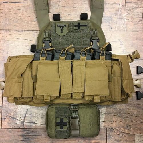 Särmä TST PC18 Plate Carrier w. Elastic Cummerbund. Velocity Systems UW chest rig.