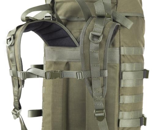 Savotta Jääkäri L rucksack. Comfortable shoulder straps and sternum strap