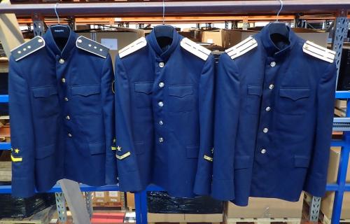 Soviet navy coat with mandarin collar, surplus.