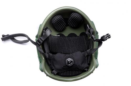 PGD ARCH High Cut helmet, NIJ IIIA. The inside of the helmet has changed the most in the 2020 update. The helmet now comes with the original BOA dial as well as the ITW Nexus and Duraflex hardware. The shape and layout of the detachable padding have also changed.