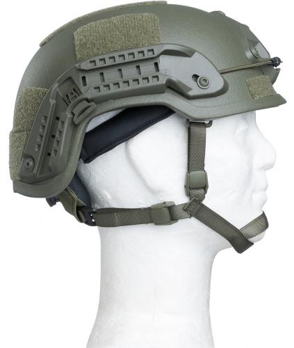 PGD ARCH High Cut Helmet, NIJ IIIA. ARC rails on the sides.