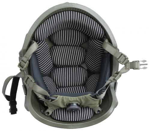 PGD ARCH High Cut Helmet, NIJ IIIA. The memory foam pads provide a precise fit while avoiding pressure points, and they improve blunt trauma protection.