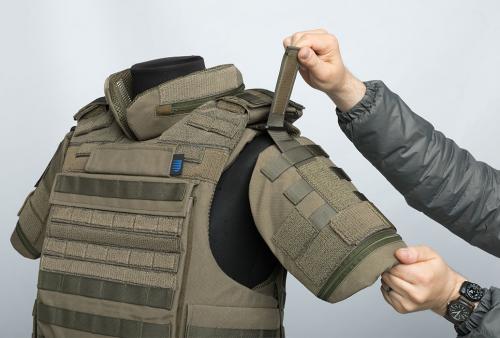 Sioen Ballistics Tacticum Upper Arm Protectors, NIJ IIIA.