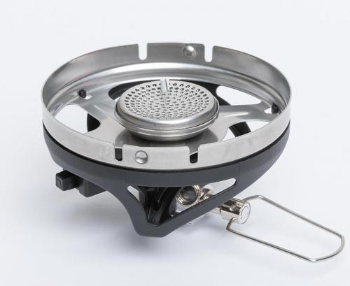Jetboil MicroMo Camping Stove, Carbon. The smaller plastic parts and larger cutouts save weight