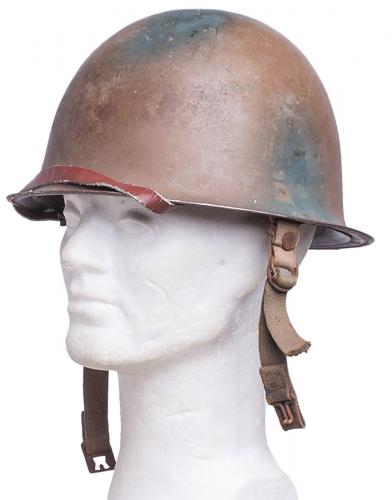 SADF M63 steel helmet, camo painted SADF M63 steel helmet, camo painted