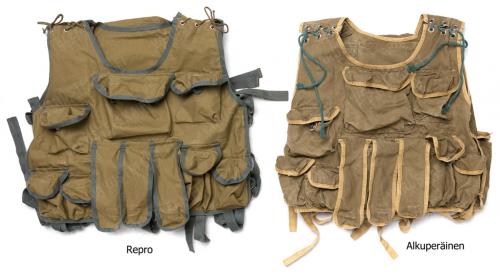 Soviet BVD load bearing vest, repro, faulty. Pictured is an intact vest!