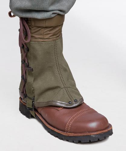 Italian gaiters, canvas, short, surplus.