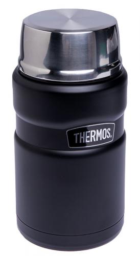 Thermos King 24 oz. Stainless Steel Silver Vacuum-Insulated Food