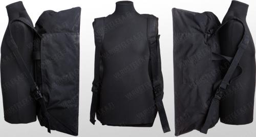 Dutch duffel bag, 75 l, black, surplus.