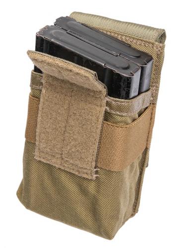Eagle Industries SCAR-H (MP1) Double Magazine Pouch, Coyote Brown, surplus. Yes, it actually fits two mags!