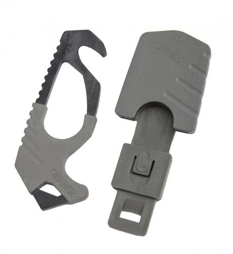 Gerber Strap Cutter, surplus. Comes with a sheath with MALICE-style attachment.