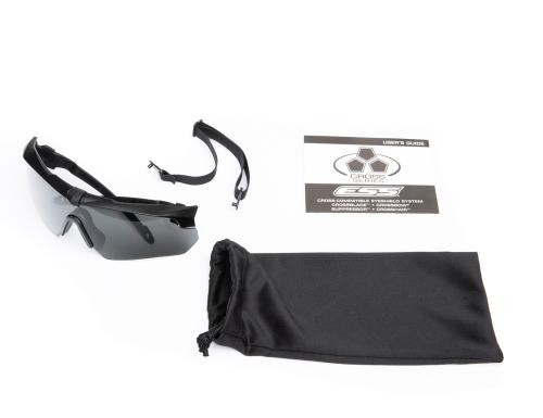 ESS Crossbow Suppressor One Ballistic Glasses, Smoke Gray, surplus.