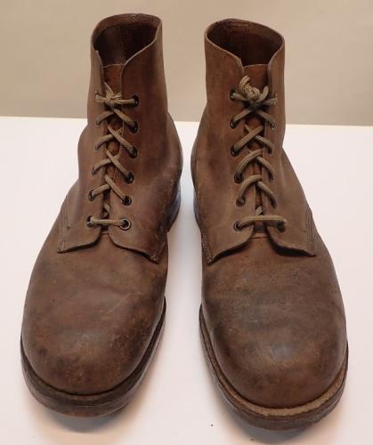 British RAF ankle boots, WW2 era, size UK 11.