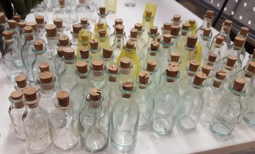 Czechoslovakian glass bottle, surplus.