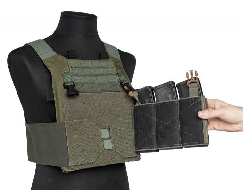 Esstac Daeodon Front Panel Pouches, Triple 556.