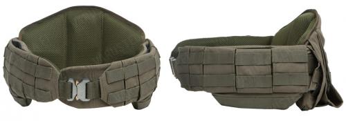Sioen Tacticum Battle belt without protective panels, Multicam. Pictured is a solid colour belt for better reference of details.