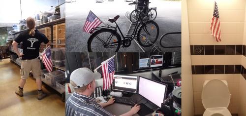Cheapo US flag.
